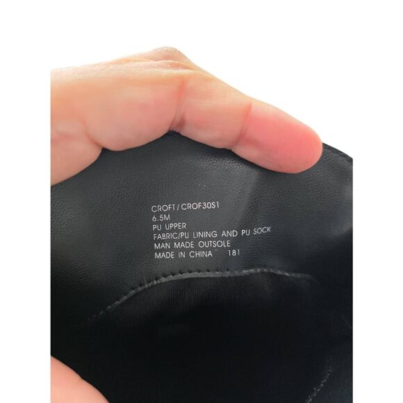 Steve Madden Silver Pointed Toe Size 6.5 Block Heel Knee High Boots NEW - Picture 8 of 9